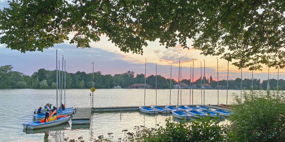 Abendliche Stimmung am Maschsee.